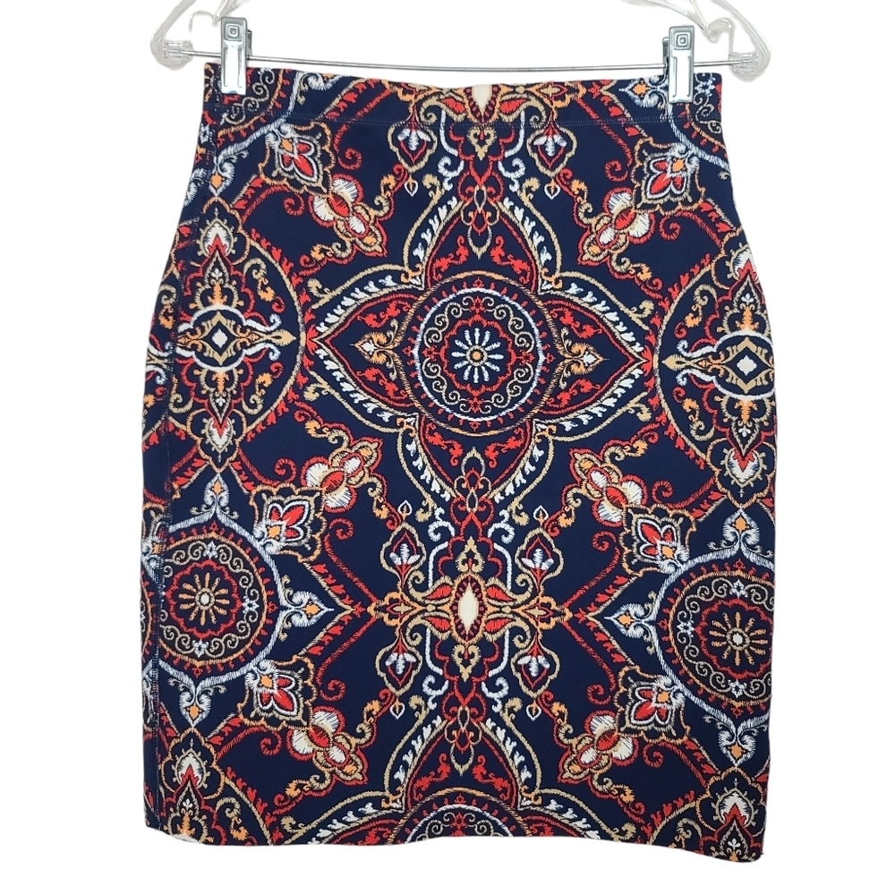 NWT J. Mclaughlin Reversible Halle Aster Sketch Geo Skirt S
